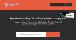 TypeWonder - Neue Schriftarten für deine Homepage in Echtzeit testen