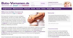 Baby-Vornamen.de - Über 60.000 Vornamen für Jungen und Mädchen aus aller Welt