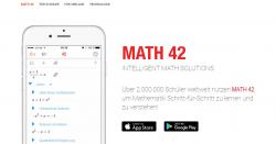 Gratis-App Math 42 zeigt Dir Mathelösungen und Rechenwege!
