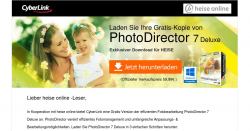 Fotoverwaltungs-Software 'PhotoDirector 7 Deluxe' als Gratis-Download