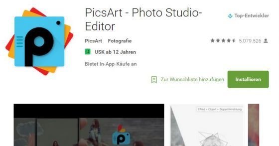 PicsArt als ultimatives Gratis Fotostudio für Kreative !